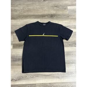 Vintage Nautica Logo Navy Shirt Y2K Skater Retro Streetwear - Men’s Medium